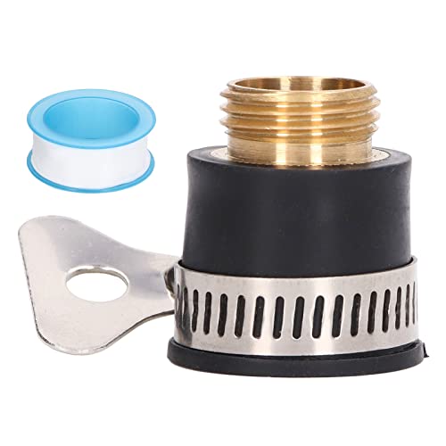 TIKATARER Universal Wasserhahnadapter, 1/2 -Zoll -Gewinde 14–18 Mm Wasserhahn -Tap -Stecker Gartenschlauchadapter mit Klebebandschlauch Schnellanschluss für Küchen- und Gartenbewässerung TIKATARER Universal Wasserhahnadapter, 1/2 -Zoll -Gewinde 14–18 Mm Wasserhahn -Tap -Stecker Gartenschlauchadapter mit Klebebandschlauch Schnellanschluss für Küchen- und Gartenbewässerung von TIKATARER