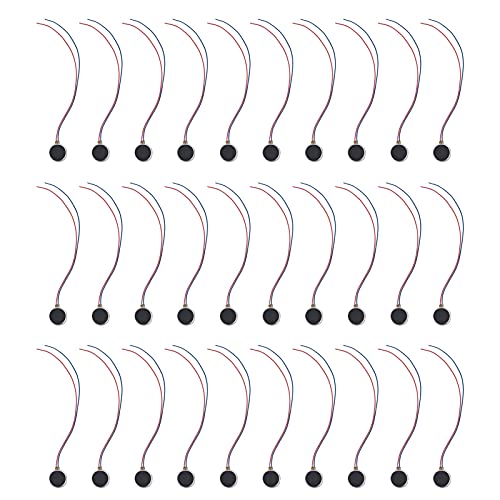 TIKATARER Vibrationsmotor, 30pcs Mini -Vibrationsmotoren Mini DC Motor Kleiner Elektromotor Niedriger Rausch -Mikro -Vibrationsmotor für Telefon, Artware, Artware von TIKATARER