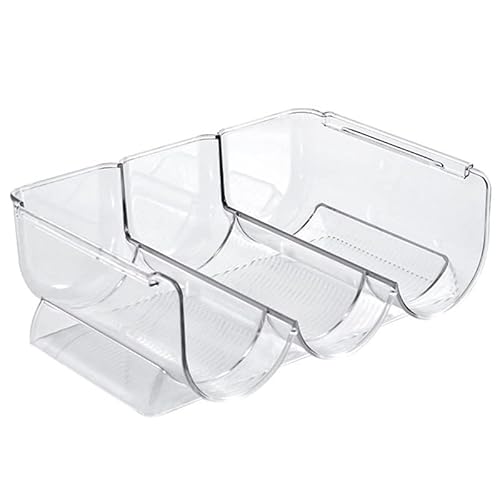 TIKATARER Weinregal, Stapelbare Weinregal Weinflaschenhalter Wasserflasche Organizer Kleiner Home Display (Transparent) von TIKATARER