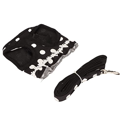TIKATARER Welpengurt und Leine, Dot Pet Weste Traction Seil Set Hundegurt mittelgroß (S) von TIKATARER