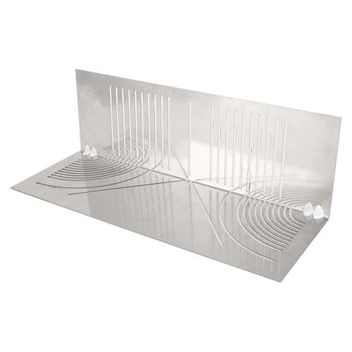 TIKATARER Winkelmesswerkzeug, Einstellbare Lineare Bogen Dual -Zweck -Sciber Multi Zweck Metallmarkierungswerkzeugbögen mit Winkelbogenmarkierungswerkzeug Angleizer Template Werkzeug für (L) von TIKATARER