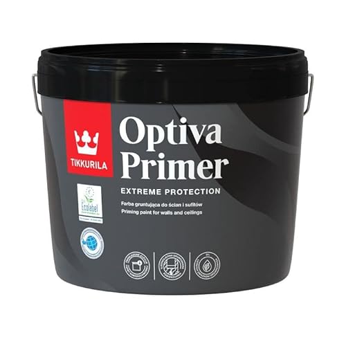 TIKKURILA Optiva Primer Grundierung Schutzfarbe zur Wand 2,7L - Weiß von TIKKURILA