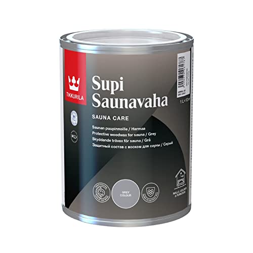 TIKKURILA SUPI SAUNAVAHA Sauna Schutz 900 ml | Schwarz von TIKKURILA