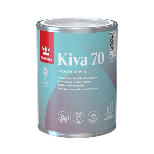 Tikkurila Kiva 70 - Glanzlack für Holzmöbel, Zierleisten, Türen & Fenster - 1 Liter von TIKKURILA