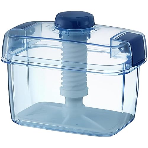 Instant Pickle Maker Gemüsepresse Tsukemono Behälter, rechteckig, hergestellt in Japan, BPA-frei (Blau, 1,6 l) von TIKUSAN