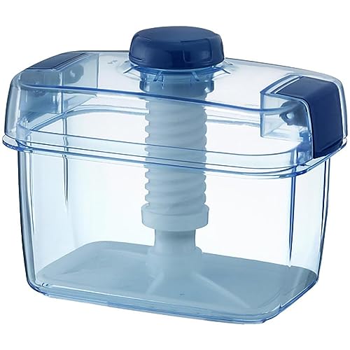 Instant Pickle Maker Gemüsepresse Tsukemono Behälter, rechteckig, hergestellt in Japan, BPA-frei (Blau, 2,2 l) von TIKUSAN