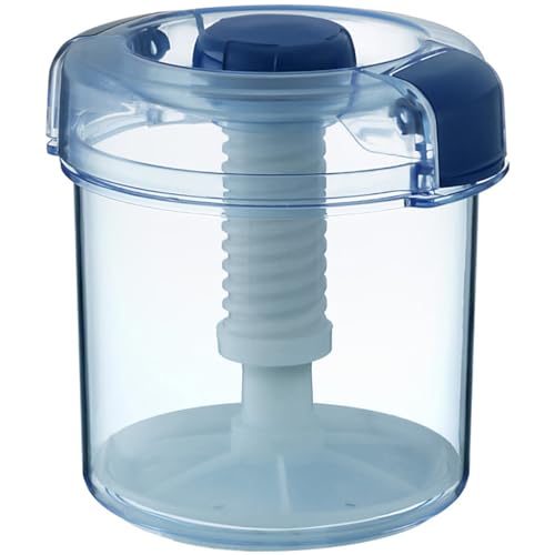 Instant Pickle Maker Gemüsepresse Tsukemono Behälter, rund, hergestellt in Japan, BPA-frei (Blau, 1,6 l) von TIKUSAN