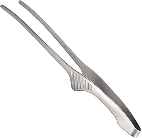 Todai kulinarische Pinzette, Edelstahl, Küchenzange, Essstäbchen-Zange für japanischen Stil, Grill, Yakiniku-Grill, 24,9 cm, hergestellt in Japan, Silber Todai kulinarische Pinzette, Edelstahl, Küchenzange, Essstäbchen-Zange für japanischen Stil, Grill, Yakiniku-Grill, 24,9 cm, hergestellt in Japan, Silber von TIKUSAN