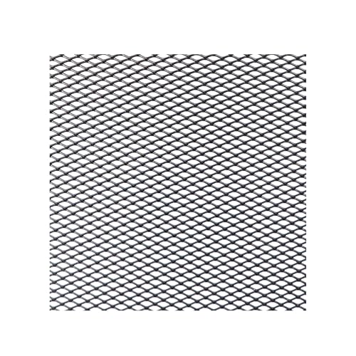 TILIEINE Front- & Kühlergrille 100 x 33 cm Aluminium Rennwagen Stoßstangengrill Grill Mesh Net Vent Schwarz Silber Rot Blau Tuning Protector Home Garden Kühlergrills(Black Diamond 3x6mm) von TILIEINE