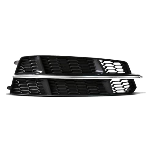 TILIEINE Front- & Kühlergrille 2 stücke Auto Vorderen Stoßfänger Licht Abdeckung Fit Für Audi A6 C7 A6L S-Linie 2015 2016 2017 2018 Hex Grill 4G0807681AN Kühlergrills(Sliver Right) von TILIEINE
