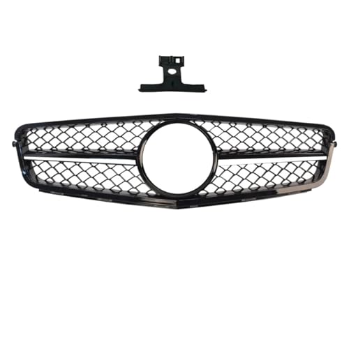 TILIEINE Front- & Kühlergrille Frontgrill Grill Tuning Passend für Mercedes Benz C-Klasse W204 2007-2014 C180 C200 C250 C300 AMG GT Diamond Style Kühlergrills(AM Black-Silvery) von TILIEINE