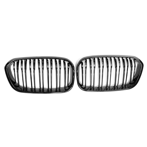 TILIEINE Front- & Kühlergrille Racing Grille Fit Für BMW F20 F21 120i LCI 1 Serie 2015 2016 2017 Glänzend Schwarz Front Niere Grill Grille 2 lamellen Kühlergrills von TILIEINE