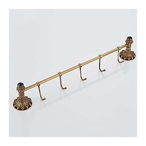 TILIEINE Griffstangen Wannengriff 1 Stück 5 Haken Antike Messing Wandmontierter Badezimmer Einzelne gebürstete Handtuch Bar Rack Küchenständer Saugnapfaufhänger von TILIEINE