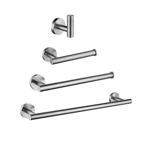 TILIEINE Griffstangen Wannengriff Anzugsrobe Haken Handtuch Bar Rack Stange Badezimmer Hardware Regal Papier Handtuch Rack Badezimmer Zubehör(SS-4 Set) von TILIEINE