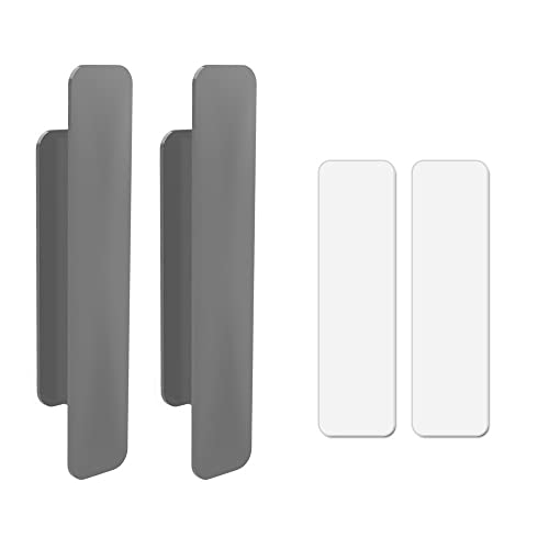 TILIEINE Griffstangen Wannengriff Grau, Weiß, Braun, Schwarz Selbstklebende Mehrzweckgriff Glastür und Fenster Schiebetür Hilfstürgriff 2pcs(Gray) von TILIEINE