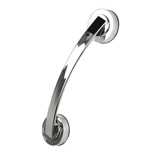TILIEINE Griffstangen Wannengriff Leistungsstarke Saugnapf Handläufe Wandmontage Badezimmer Badewanne Handläufe Ältere und Kindersicherheit Handläufe(Silver 30x6.5cm) von TILIEINE