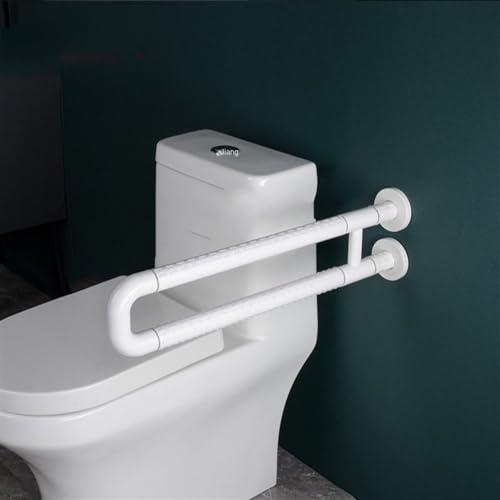 TILIEINE Griffstangen Wannengriff U-förmiger Edelstahl Badezimmer Dusche Handläufe Ältere WC-Sicherheitshandläufe rutschfeste Hilfsgüter for Behinderte(White) von TILIEINE