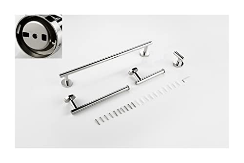 TILIEINE Griffstangen Wannengriff Vierköpfige Haken Handtuch Bar Rack Stab Badezimmer Hardware Rack Papier Handtuch Rack Badezimmer Zubehör(PC-4 Set) von TILIEINE