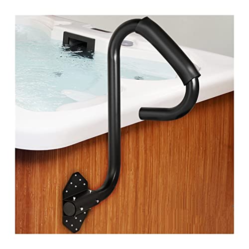 TILIEINE Griffstangen Wannengriff Whirlpool Handlauf SPA Safety Rail Stationäre Edelstahl unter Mount Handlauf Schwamm Gummi Matte Design(119.4 x 48 cm) von TILIEINE
