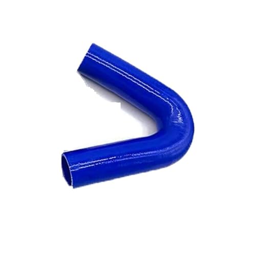 TILIEINE Gummi Schlauch 135 Grad V-förmiger Silikonschlauch Ladeluftkühler Turbo Air Intake Rohrkoppler Blau Rot Schwarz ID8 10 12 14 16 18 20 22 25 28-90 MM Kühlerschlauch(Blue,100MM_ID28) von TILIEINE
