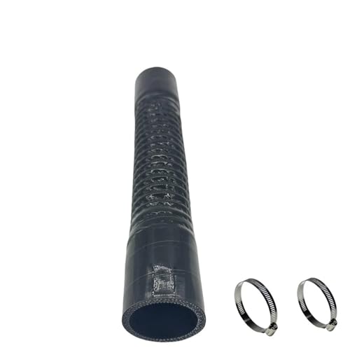 TILIEINE Gummi Schlauch 30-100mm Auto Silikon Flexible Schlauch Ladeluftkühler Wasser Kühler Rohr Auto Turbo Ansaugrohr Wasser Rohr Luft Rohr Kühlerschlauch(Black,600MM_ID 100MM) von TILIEINE