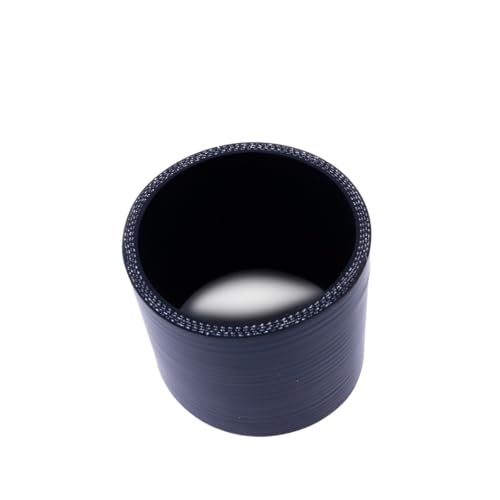 TILIEINE Gummi Schlauch 4-lagig, Länge: 76 mm, gerader Silikonschlauchverbinder, Turbo-Ladeluftkühler-Rohr, Innendurchmesser (mm): 55 57 60 63 65 68 70 76 80 83 89 95 Kühlerschlauch(ID55) von TILIEINE