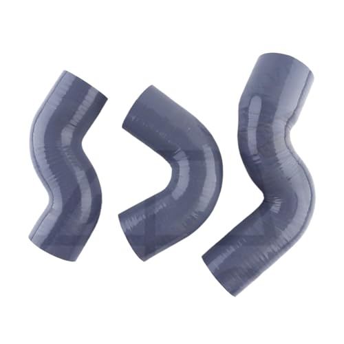 TILIEINE Gummi Schlauch Auto Silikon Turbo Intercooler Schlauch Teile 4PLY fit für Land Rover Defender TD5 1998-2016 3PCS Kühlerschlauch(GRIS) von TILIEINE