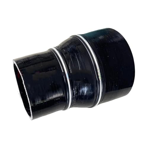 TILIEINE Gummi Schlauch Universal Silikon Schläuche Schlauch Auto Ladeluftkühler Turbo Ansaugrohr Koppler Gerade Reduzierstück Große Kleine Stecker Kühlerschlauch(Black,ID65mm-80mm) von TILIEINE