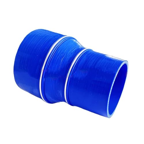 TILIEINE Gummi Schlauch Universal Silikon Schläuche Schlauch Auto Ladeluftkühler Turbo Ansaugrohr Koppler Gerade Reduzierstück Große Kleine Stecker Kühlerschlauch(Blue,ID57mm-76mm) von TILIEINE