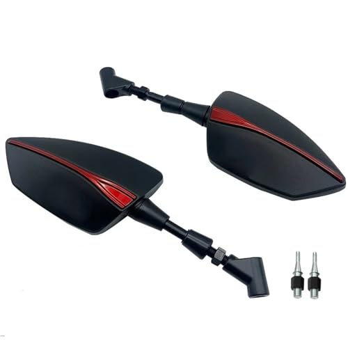 TILIEINE Motorrad Spiegel Set Motorrad Rückspiegel Fit Für Benelli TRK502 TRK502X TRK251 TRK 502 TRK502X TRK251 Aluminium CNC Motorrad Seite Spiegel Rückspiegel(Red) von TILIEINE