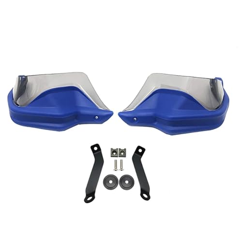 TILIEINE Motorrad Spiegel Set Motorrad Rückspiegel Fit Für Honda NC750X DCT NC750S NC700X NC 750 X 2013-2023 Motorrad Handprotektoren Schild Wachen Windschutzscheibe Hand(Blue Grey Set) von TILIEINE