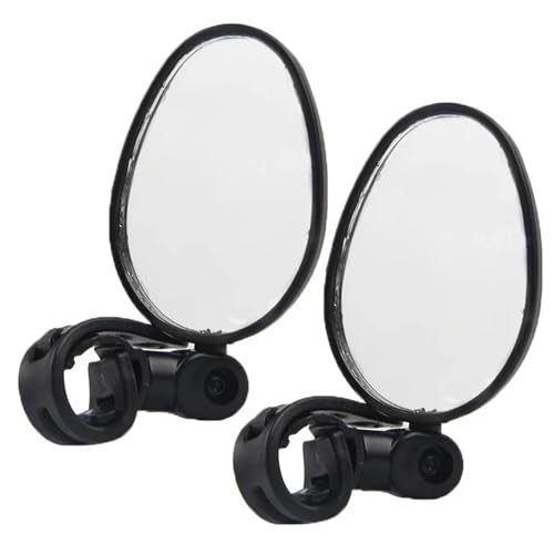 TILIEINE Motorrad Spiegel Set Motorrad Rückspiegel Lenker Rückspiegel für Fahrrad Motorrad 360 Rotation Einstellbar für Fahrradfahren Radfahren Spiegel(2pcs Tybe B) von TILIEINE