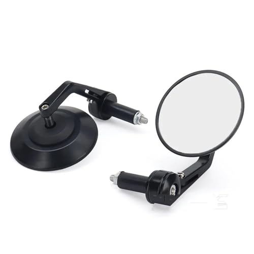 TILIEINE Motorrad Spiegel Set Motorrad Rückspiegel Motorrad Fahrzeug All-Terrain Universal Lenkerende Rückspiegel 95MM Glas Seitenspiegel(AA) von TILIEINE