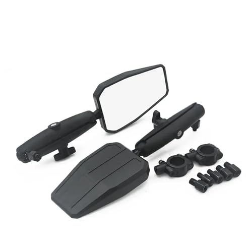 TILIEINE Motorrad Spiegel Set Motorrad Rückspiegel Motorrad Rückspiegel Faltbare Einstellbare Abenteuer Offroad Lenker Seite Spiegel Motorrad Zubehör von TILIEINE