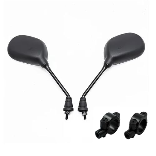 TILIEINE Motorrad Spiegel Set Motorrad Rückspiegel Passend für Yamaha Scooter Seitenspiegel JOG100 ZY100 ZY125 JOG50 JOG90 LY100 F8 Oralform 8 mm Links-/Rechtsgewinde(A Set) von TILIEINE