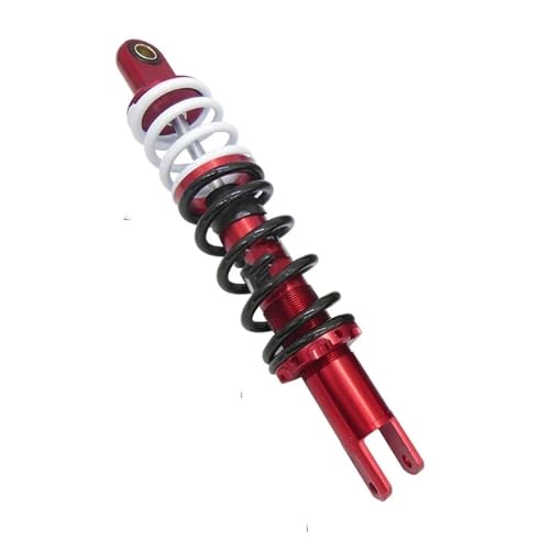 TILIEINE Satz Stoßdämpfer Luftfederung Hydraulischer Öldämpfer Motorrad-Hinterradstoßdämpfer Fit für Yamaha Fit für Qiaoge Fit für Fuxi 100 Ghost Fire 125 Gy6(280mm red) von TILIEINE