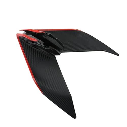 TILIEINE Stoßstange Motorrad Zubehör Passend Für 450SR 450SRS Motorradteile Seitlicher Abtrieb Nackte Spoiler Feste Winglet-Verkleidung Flügel Deflektoren Zubehör(Red-1 Pair) von TILIEINE