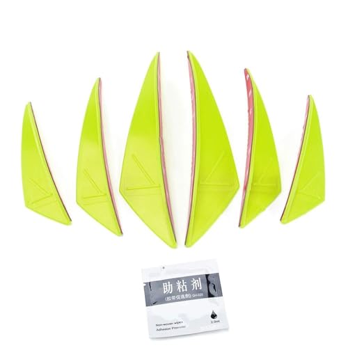 TILIEINE Stoßstange Motorrad Zubehör Passend für BMW Passend für Yamaha Motorrad Front Winglet Verkleidung Seitenflügel Windschutzscheibe Aerodynamischer Flügelsatz Spoiler(Yellow) von TILIEINE