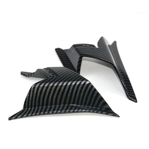 TILIEINE Stoßstange Motorrad Zubehör Passend für Honda ADV160 2022 2023 Motorrad Aerodynamische Verkleidung Winglet ABS Spoiler Kompatible Modelle Seitenspoiler(Carbon Fiber) von TILIEINE