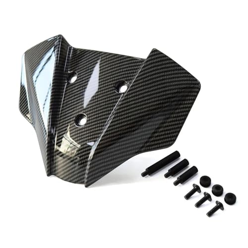 TILIEINE Windschutzscheibe Luftabweiser Für 1290 SuperDuke R/RR/EVO Windschutzscheibe Fliegengitter Für 1290 Super Duke R 2020 2021 2022 2023 2024 Motor Schutz(A Carbon Pattern) von TILIEINE