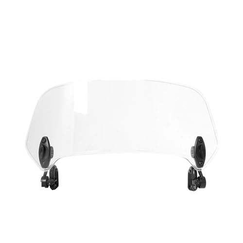TILIEINE Windschutzscheibe Luftabweiser Für alle Motorradmodelle Windschutzscheibenverlängerung Einstellbarer Spoiler Clamp-On Windschutzscheibenabweiser Geeignet(Dark Grey) von TILIEINE