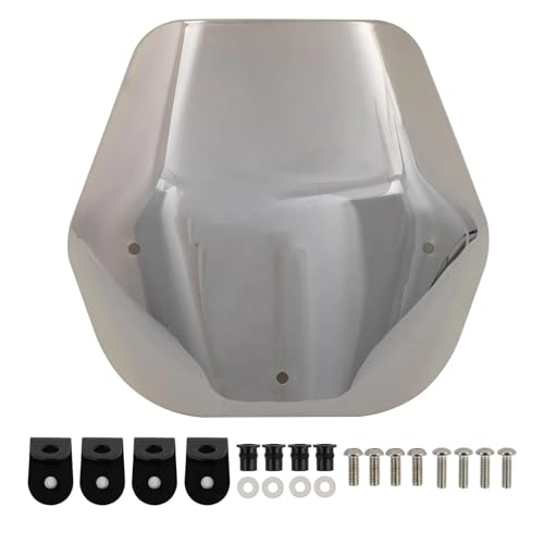 TILIEINE Windschutzscheibe Luftabweiser Motorrad Windschutzscheibe Windschutz Für Suzuki GSX-8S 2023 2024 GSX8S Gsx8s ​​Frontscheibe Wind Deflektoren(Chrome) von TILIEINE