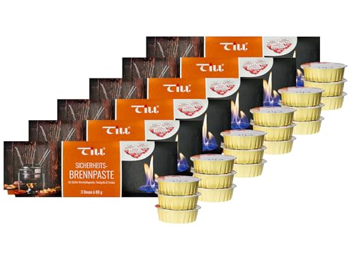 TILL Sicherheits-Brennpaste Set´s á 80g (6x 3er Set á 80g (18 Stück)) von TILL