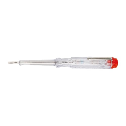 TILL. 140 mm Flach-Tester-Schraubendreher | Langlebige Stahlklinge | transparenter Griff für bessere Sichtbarkeit | zuverlässiges elektrisches Diagnosewerkzeug TILL. 140 mm Flach-Tester-Schraubendreher | Langlebige Stahlklinge | transparenter Griff für bessere Sichtbarkeit | zuverlässiges elektrisches Diagnosewerkzeug von TILL.