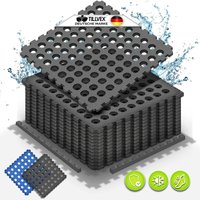 Pool Bodenschutzmatte mit Löchern 24 Stück Blau Unterlegmatte für Pool & Planschbecken 51x51 cm Poolmatte Bodenmatte Outdoor Poolunterlage Pool Bodenschutzmatte mit Löchern 24 Stück Blau Unterlegmatte für Pool & Planschbecken 51x51 cm Poolmatte Bodenmatte Outdoor Poolunterlage von TILLVEX
