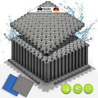 Pool Bodenschutzmatte Blau - 36 Stück Unterlegmatte für Pool & Planschbecken Poolmatte Bodenmatte Outdoor Poolunterlage Bodenschutz Matten von TILLVEX