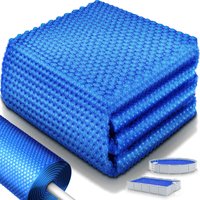 Tillvex - Premium Pool Solarabdeckplane 400 µm Rechteckig 700x400 cm Solarfolie Wärmeplane zuschneidbar Solarplane Solarabdeckung Poolheizung von TILLVEX