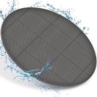 tillvex® Whirlpool Unterlage rund Grau 196 cm Bodenmatte Poolunterlage Matte für Outdoor Whirlpools Thermo Bodenschutzmatte Pool Untergrund von TILLVEX