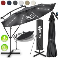 tillvex Alu Ampelschirm Navy-Blau LED Solar Ø 350 cm mit Kurbel Sonnenschirm mit An-/Ausschalter Gartenschirm UV-Schutz Aluminium Kurbelschirm mit tillvex Alu Ampelschirm Navy-Blau LED Solar Ø 350 cm mit Kurbel Sonnenschirm mit An-/Ausschalter Gartenschirm UV-Schutz Aluminium Kurbelschirm mit von TILLVEX