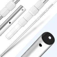 Tillvex - Pool Teleskopstange 1,20 - 3,60m Aluminium Poolstange Stange zur Poolreinigung 3-teilig von TILLVEX